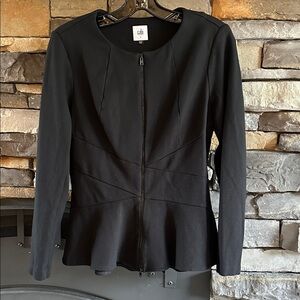 CAbi Black Peplum Women's Blazer